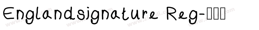 Englandsignature Reg字体转换